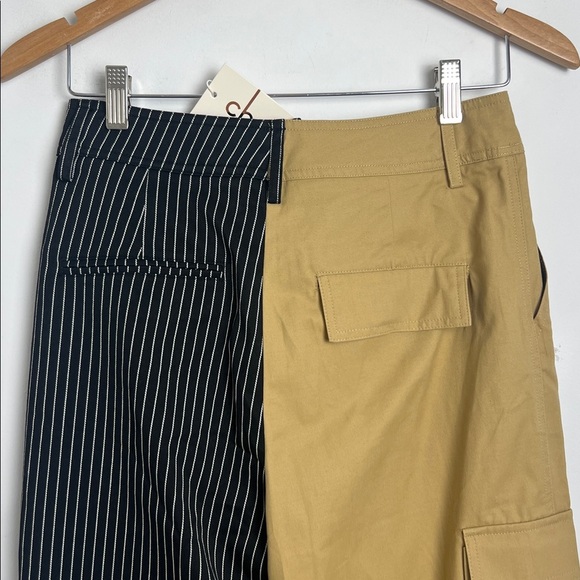 NEW Choosy Women's Size 4 Day And Night Two-Tone Color Block Pants High Rise - Picture 6 of 13